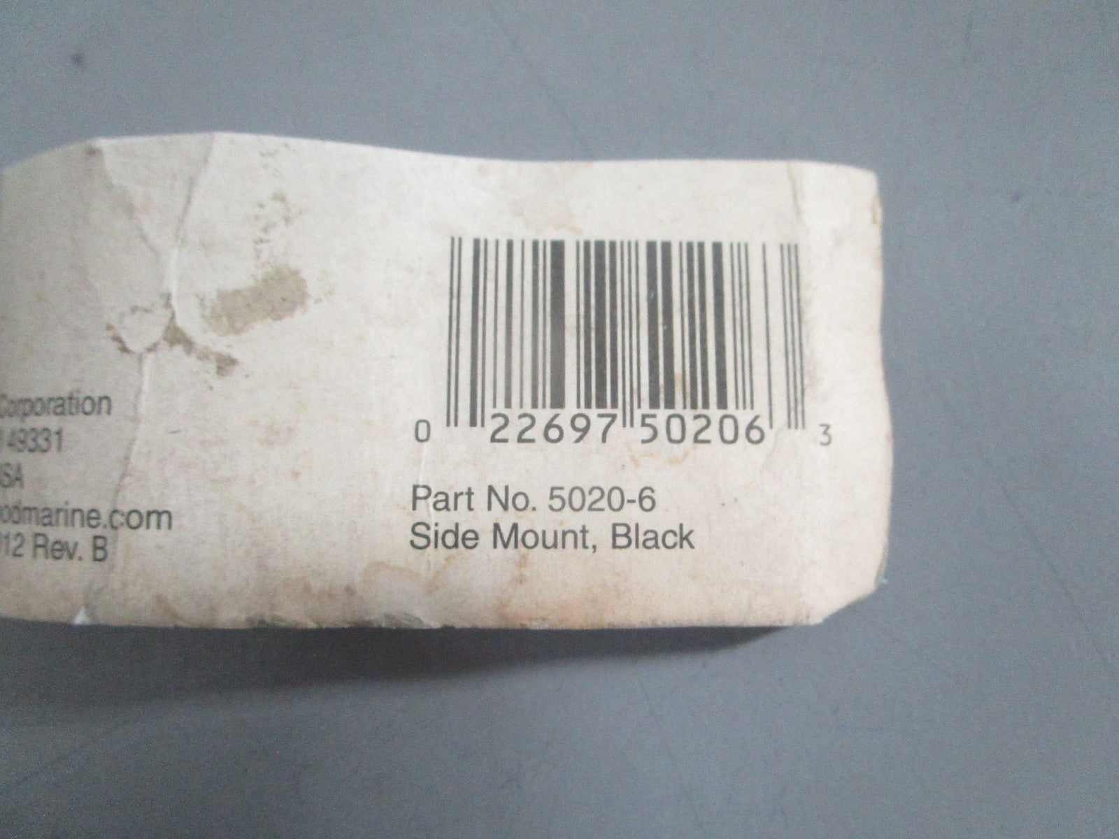 NEW OEM 5020-6 Attwood Black Side Mount 0820