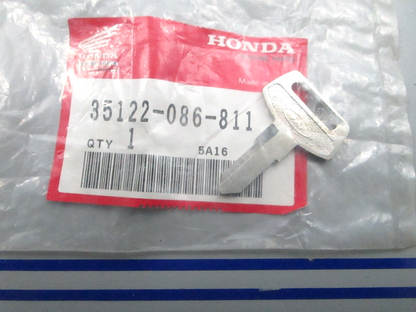 *NEW OEM* 0810 Honda Blank Key 35122-086-811