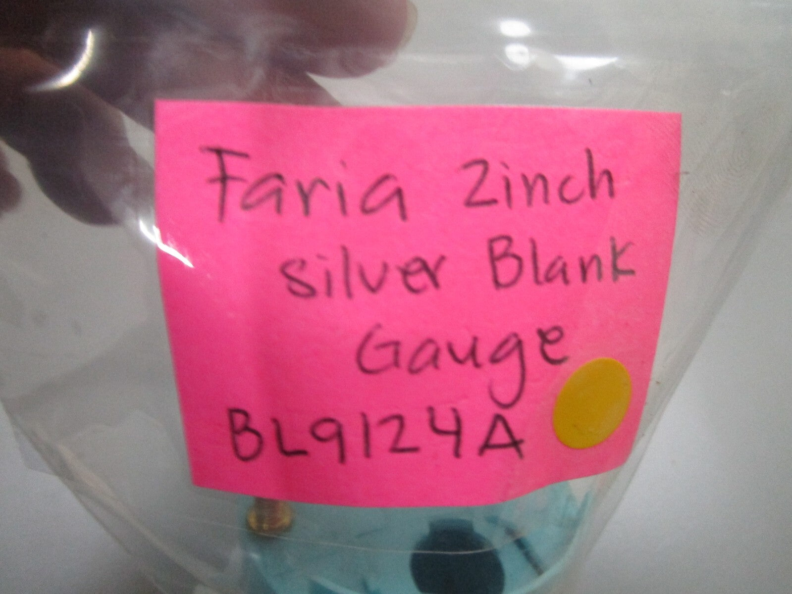 *NEW* 0750 Faria SILVER BLANK GAUGE (2 inch) BL9124A