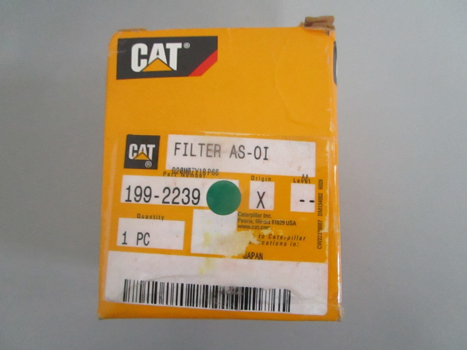 Caterpillar 199-2239 Filter Oil Mini Excavator 302.5C 303CR 304CR NEW OEM 0820
