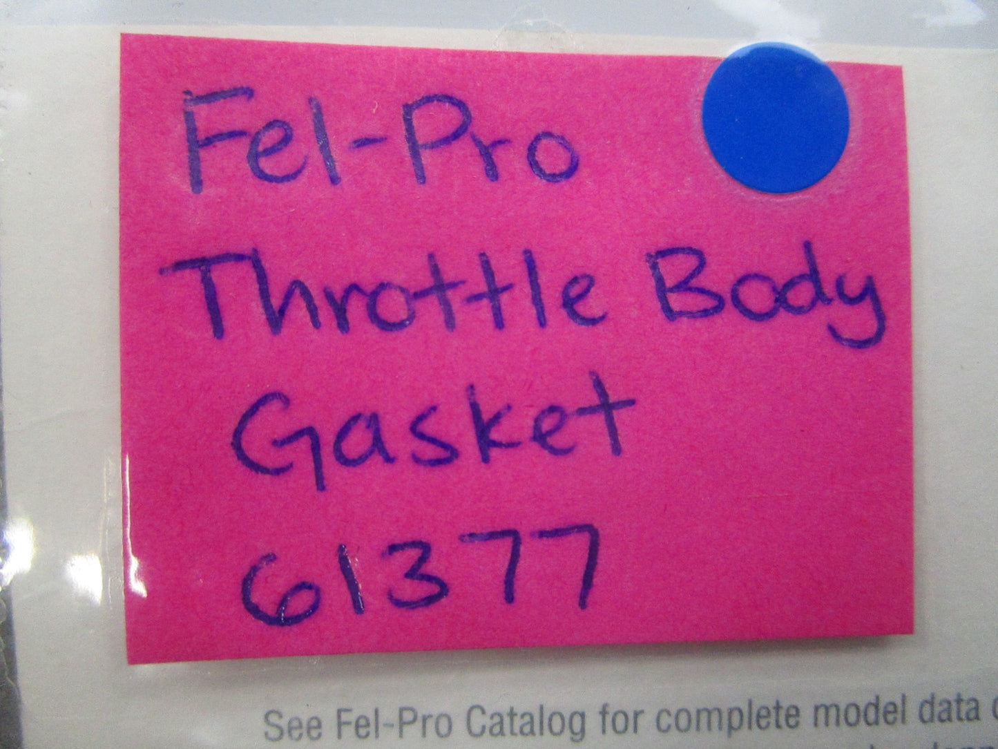 NEW 61377 Fel-Pro Throttle Body Gasket 0810