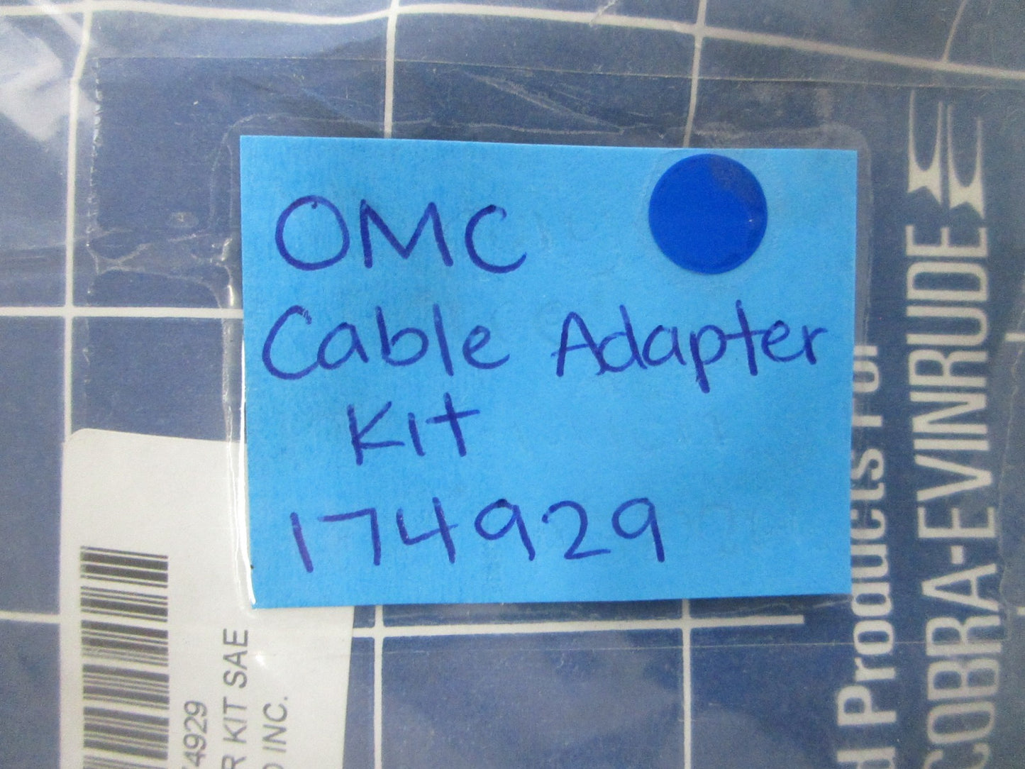 NEW OEM 174929 0174929 OMC Johnson Evinrude Cable Adapter Kit 0810