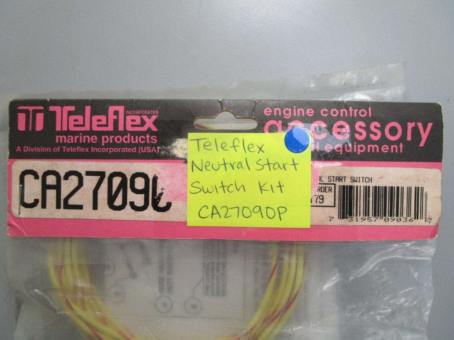 *NEW* 0820 Teleflex Neutral Start Switch Kit CA27090P