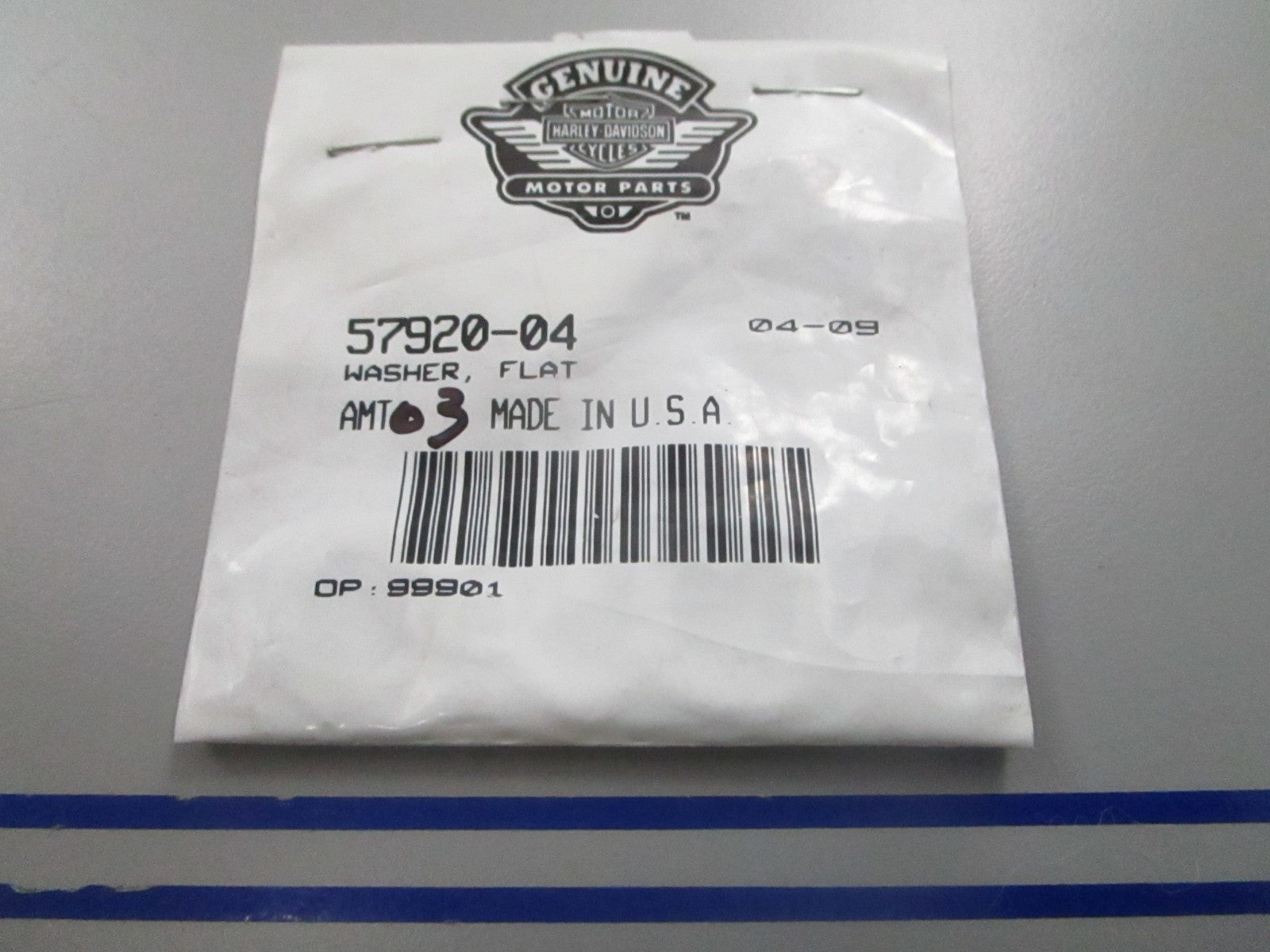 *NEW OEM* (LOT OF 3) 0810 Harley Davidson Flat Washer 57920-04