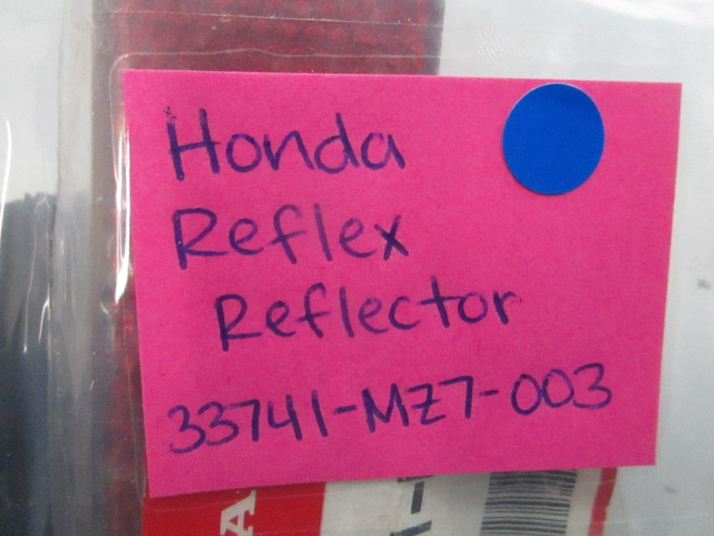 *NEW OEM* 0810 Honda Reflex Reflector 33741-MZ7-003