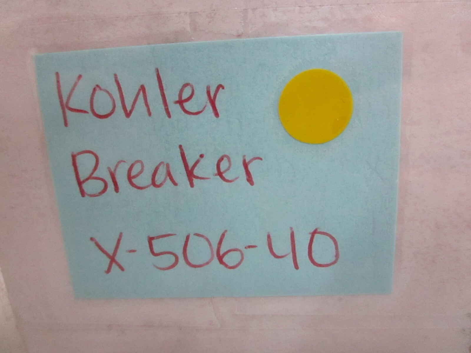 *NEW OEM* 0820 Kohler Breaker X-506-40