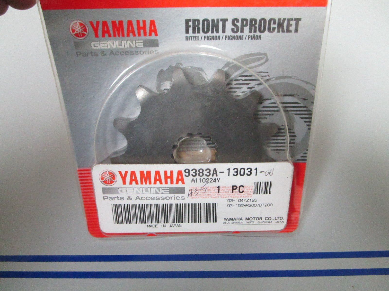 NEW OEM 9383A-13031-00 Yamaha 13T Front Sprocket 0720