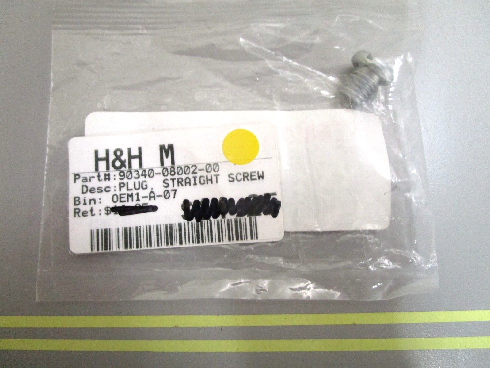 *NEW OEM* 0750 Yamaha PLUG, STRAIGHT SCREW 90340-08002-00