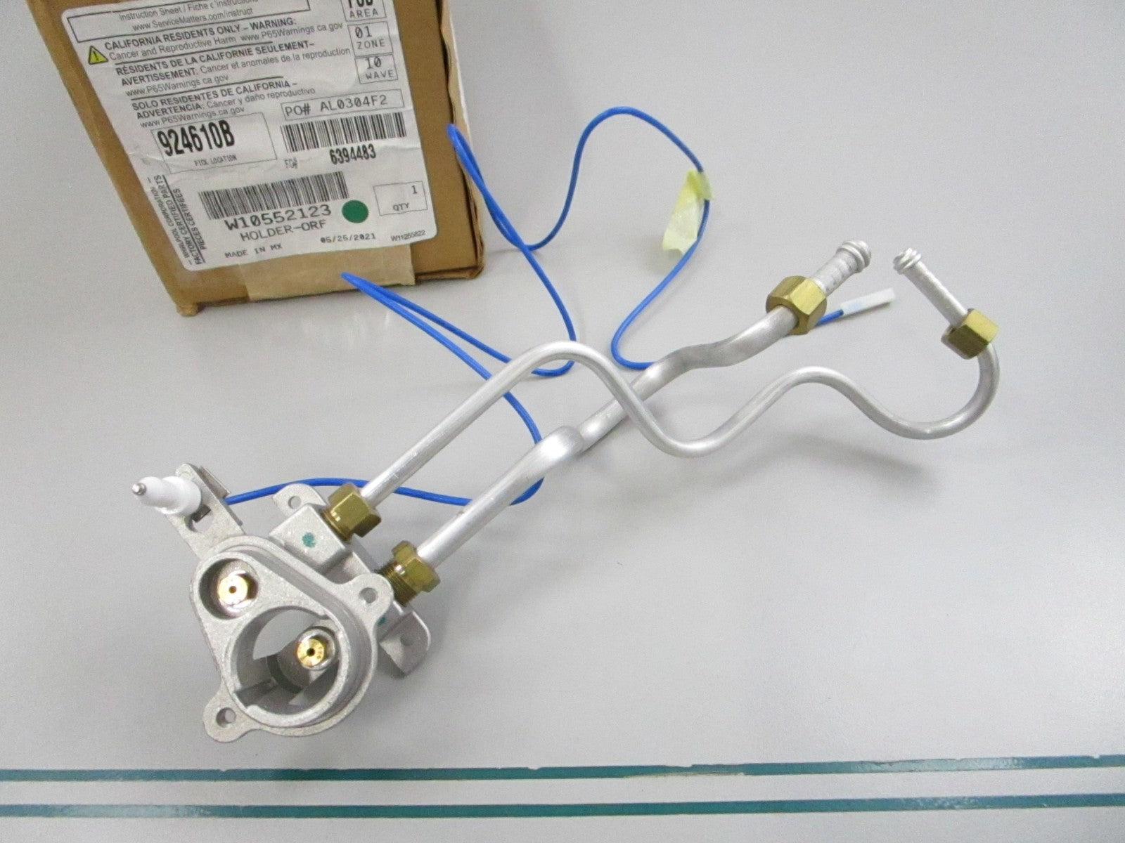 NEW OEM W10552123 Whirlpool Orifice Holder 0810