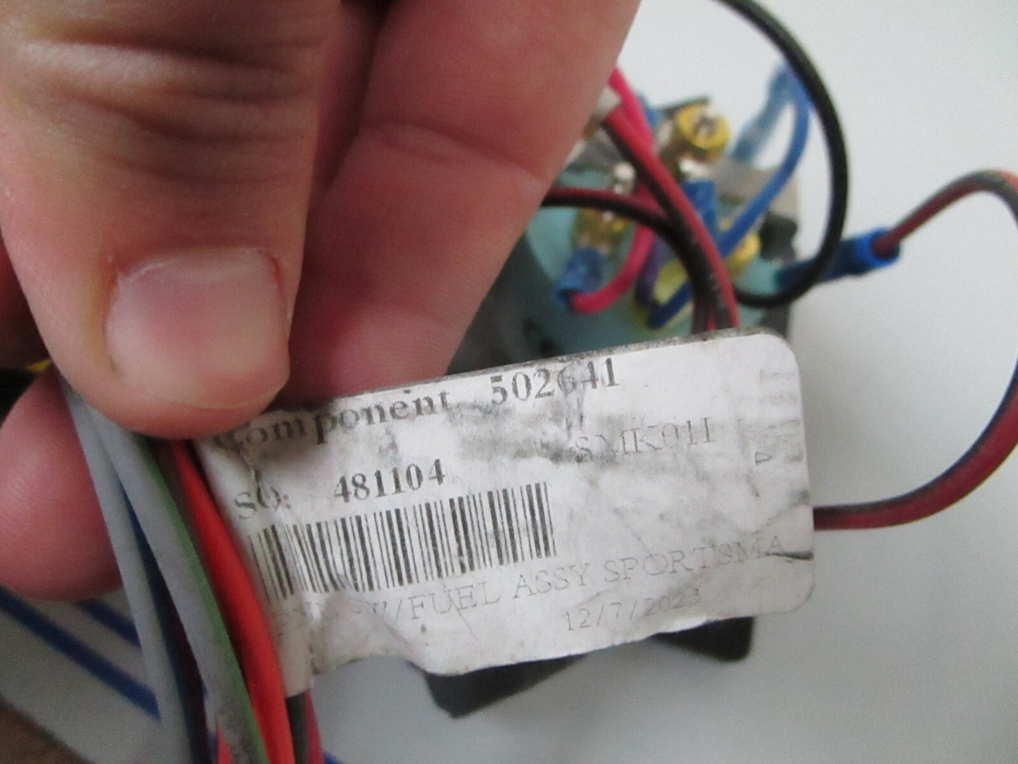 *NEW OEM* 0720 Teleflex Amega Series 2" Fuel Gauge & Panel Switch Assembly 57902