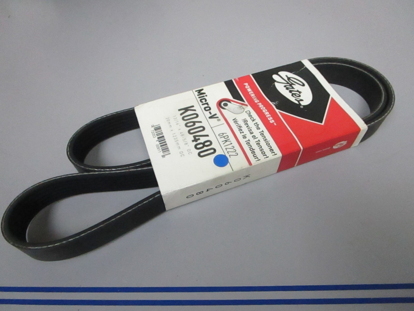 NEW K060480 Gates Micro-V 13/16" x  48 ⅝" Serpentine Belt 0720
