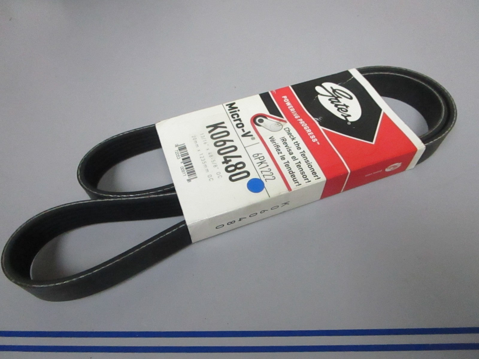 NEW K060480 Gates Micro-V 13/16" x  48 ⅝" Serpentine Belt 0720