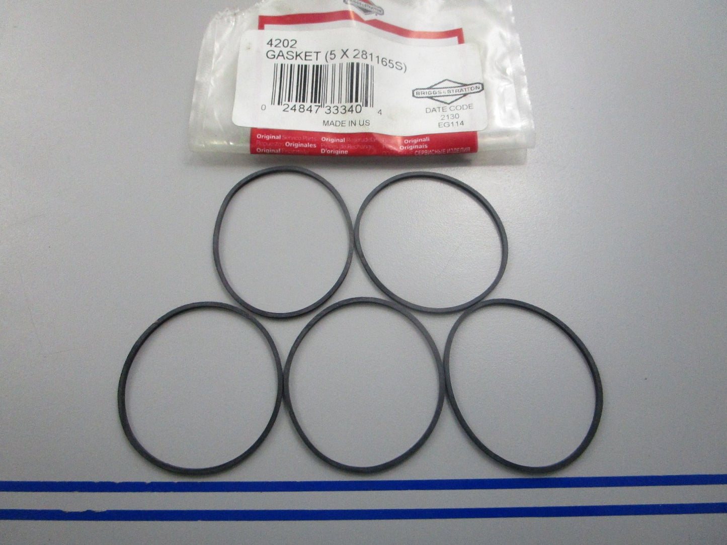 NEW OEM (LOT OF 5) 2811658 Briggs & Stratton Gasket 0810
