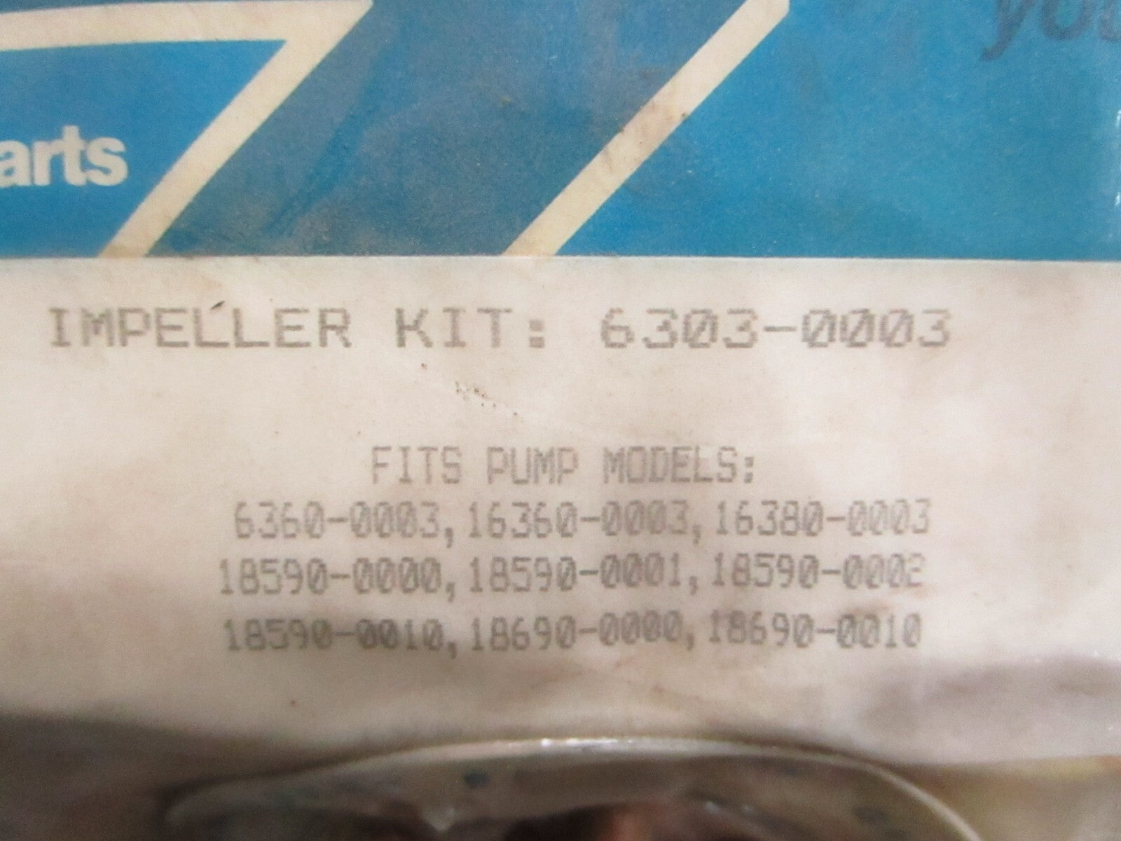 *NEW* 0820 Jabsco Impeller Kit 6303-0003
