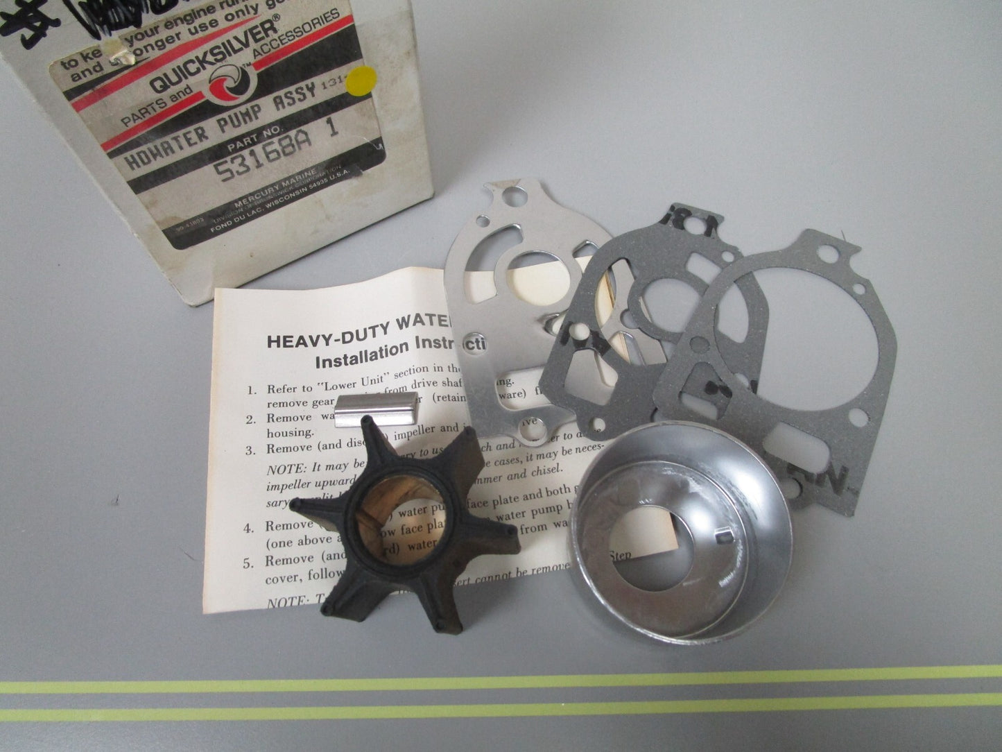 *NEW OEM* 0810 Mercury Quicksilver Water Pump Assembly 53168A1