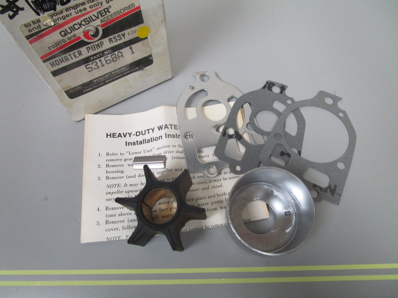 *NEW OEM* 0810 Mercury Quicksilver Water Pump Assembly 53168A1