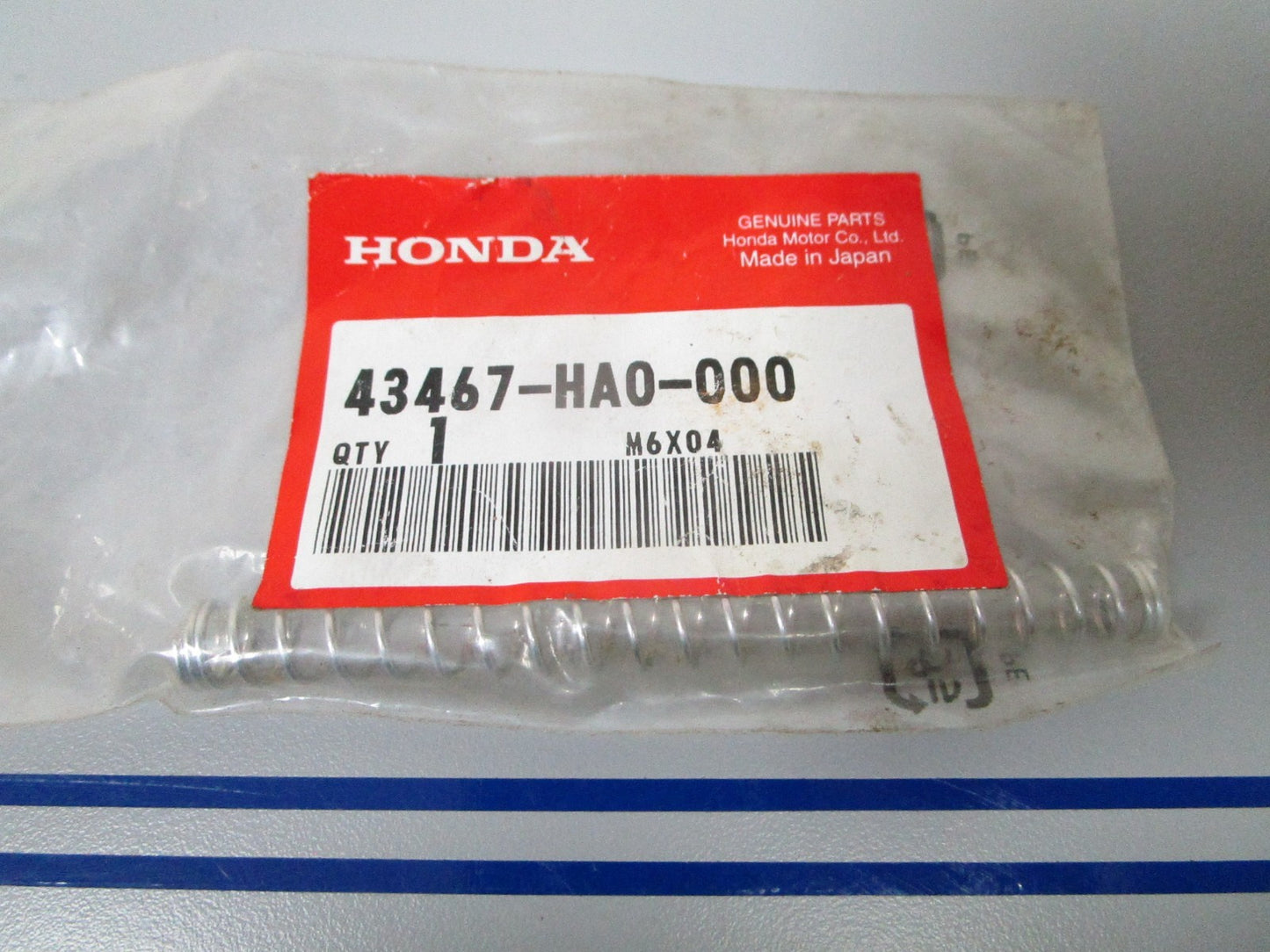 NEW OEM 43467-HA0-000 Honda Rear Brake Rod Spring 0720