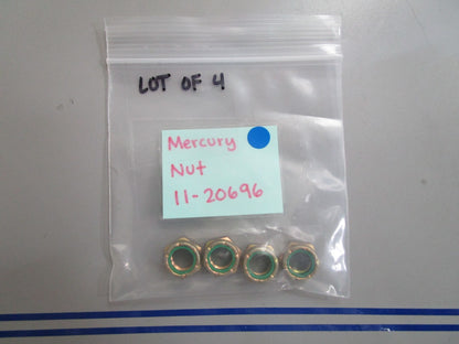 *NEW OEM* (LOT OF 4) 0770 Mercury Quicksilver Nut 11-20696