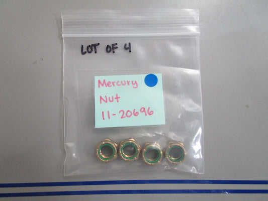 *NEW OEM* (LOT OF 4) 0770 Mercury Quicksilver Nut 11-20696