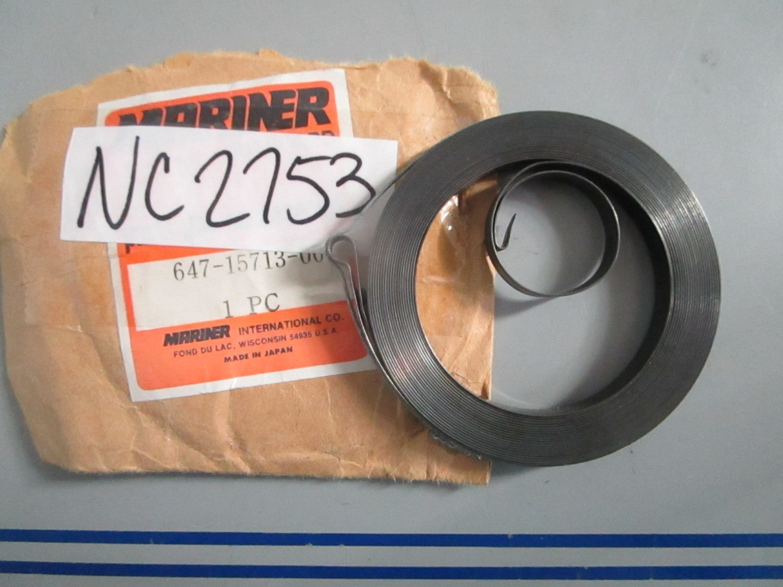 NEW OEM 647-15713-00-00 24-80457 Yamaha Mariner Starter Spring 0820