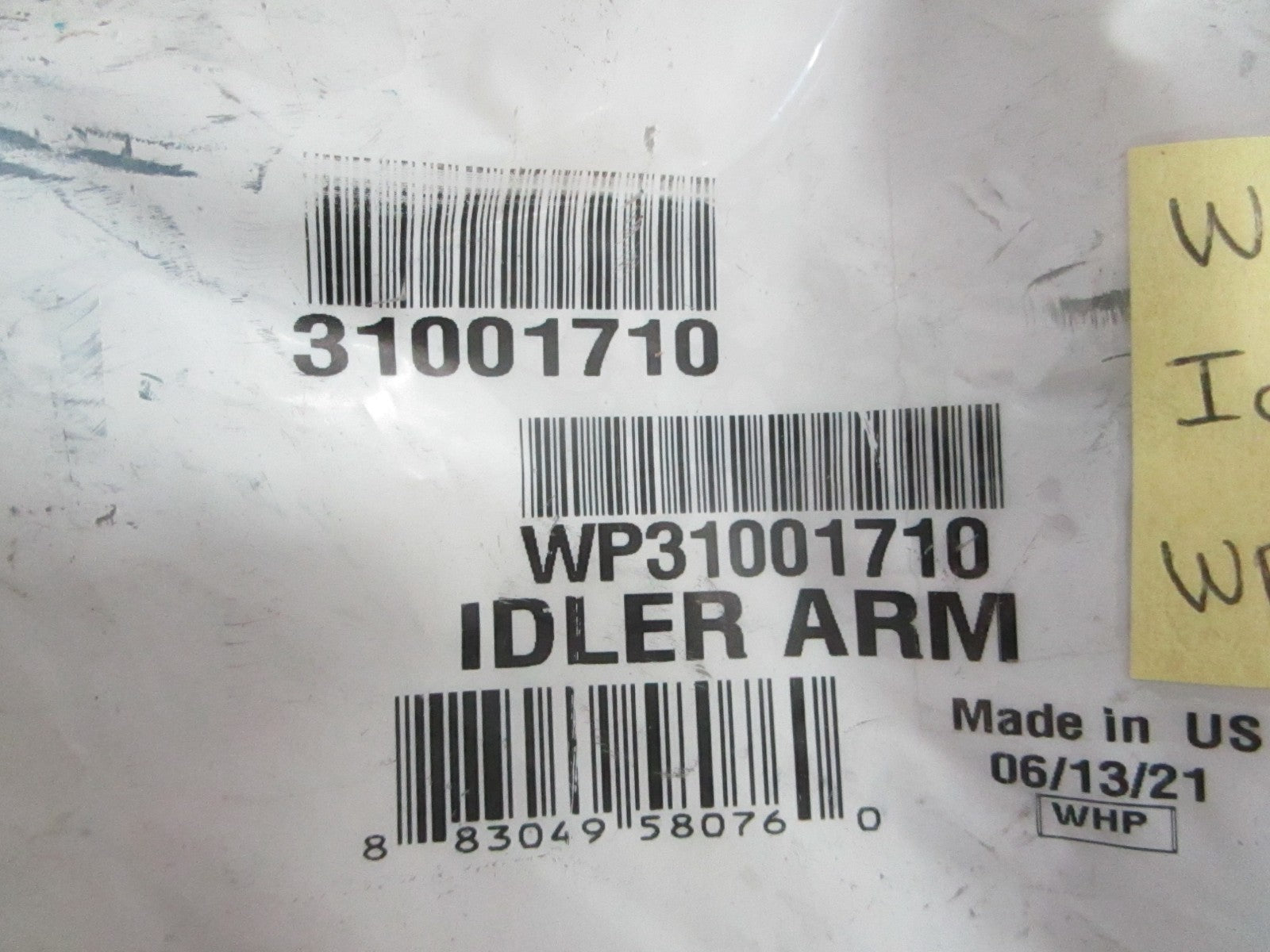 NEW OEM WP31001710 31001710 Whirlpool Dryer Idler Arm 0820