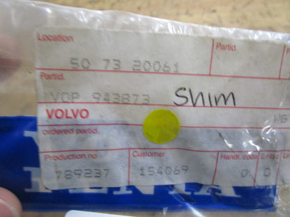 *NEW OEM* (LOT OF 2) 0810 Volvo Penta Shim 943873