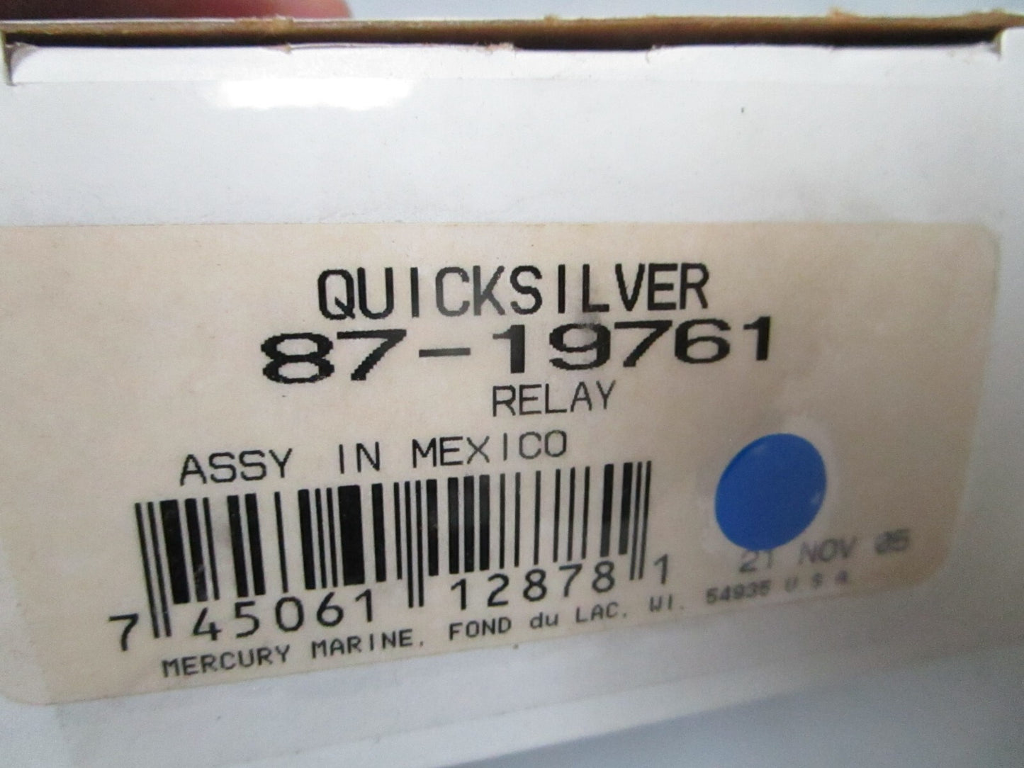 *NEW OEM* 0810 Mercury Quicksilver Relay 87-19761