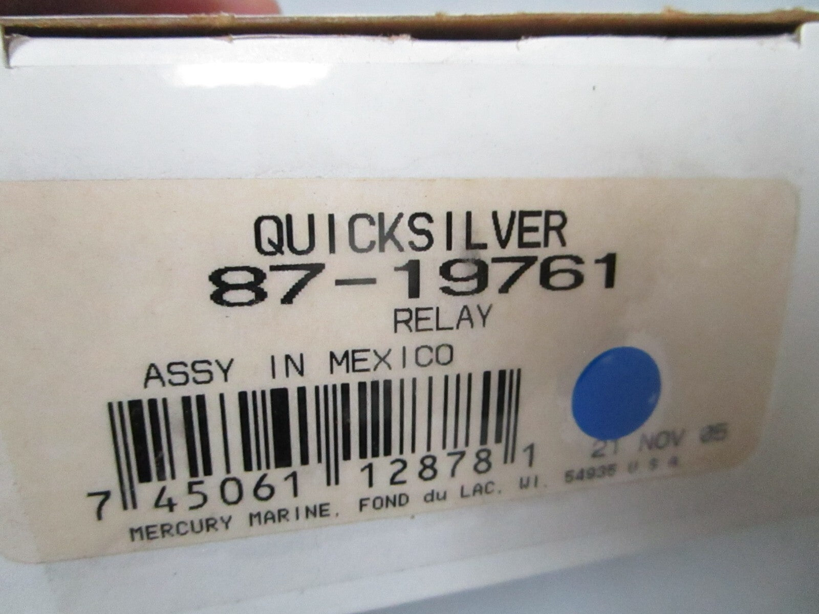 *NEW OEM* 0810 Mercury Quicksilver Relay 87-19761