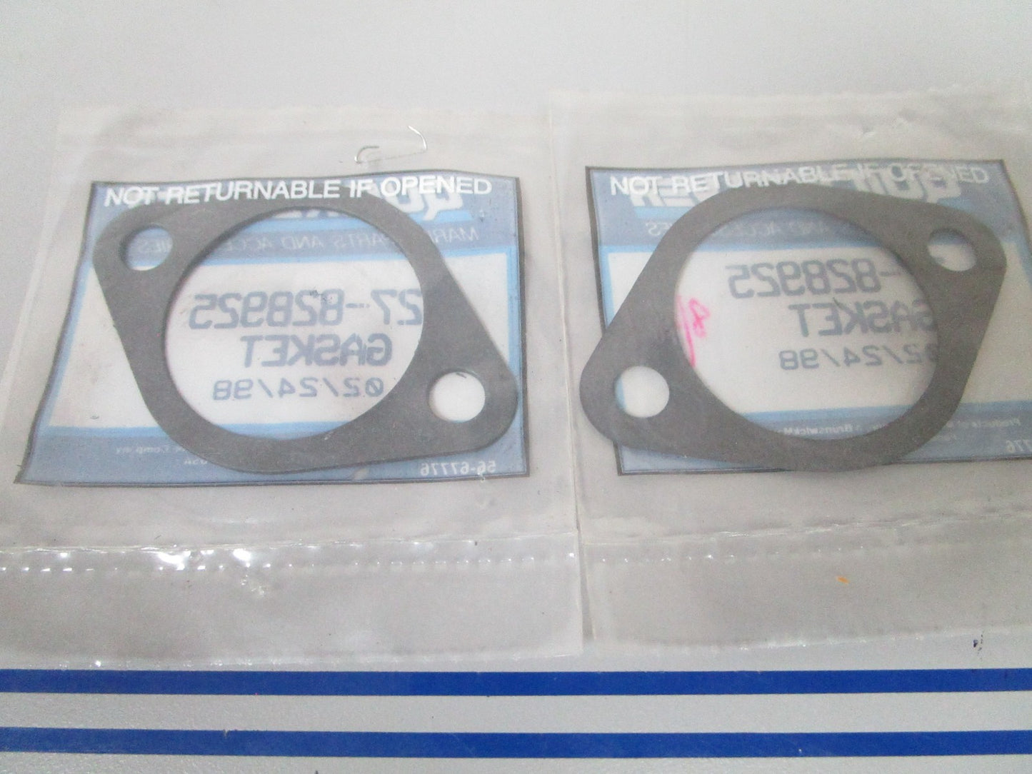 NEW OEM (LOT OF 2) 27-828925 Mercury Quicksilver Gasket 0810