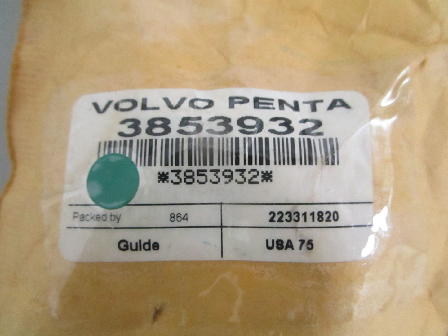 Volvo Penta 3853932 Guide Marine Engine Sterndrive NOS Genuine NEW OEM 0820