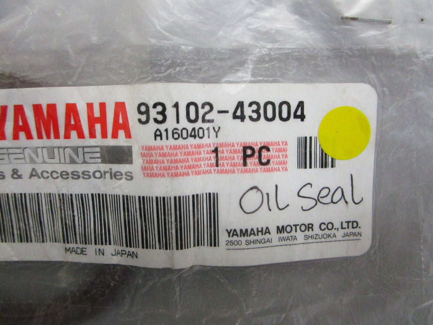 *NEW OEM* 0810 Yamaha Oil Seal 93102-43004