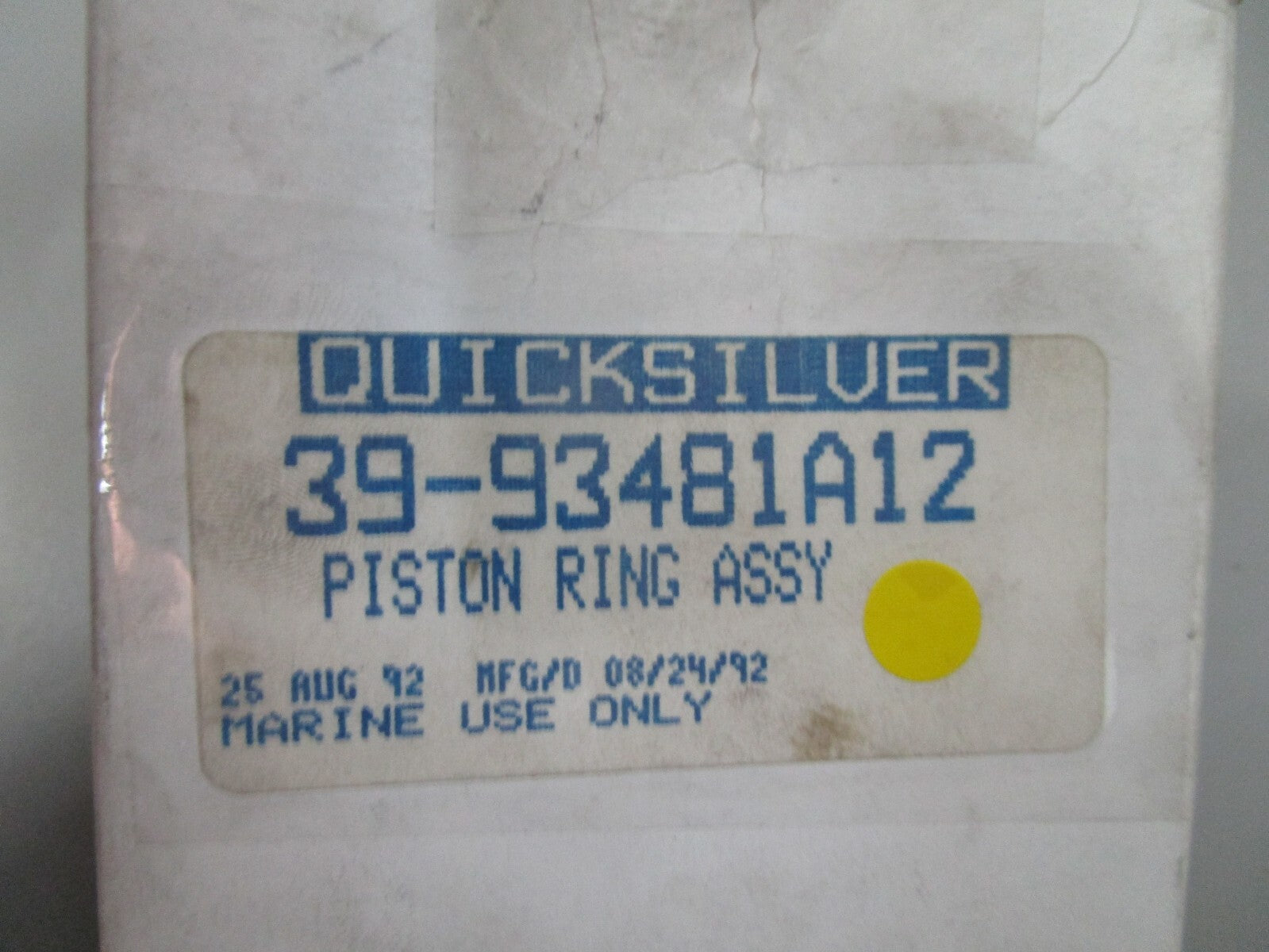 *NEW OEM* (LOT OF 7) 0810 Mercury Quicksilver Piston Ring Assembly 39-93481A12
