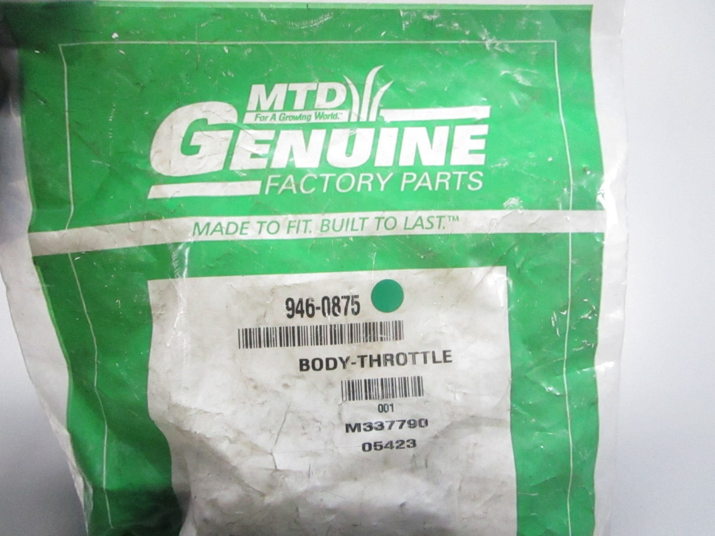 NEW OEM 946-0875 MTD Throttle Body 0810