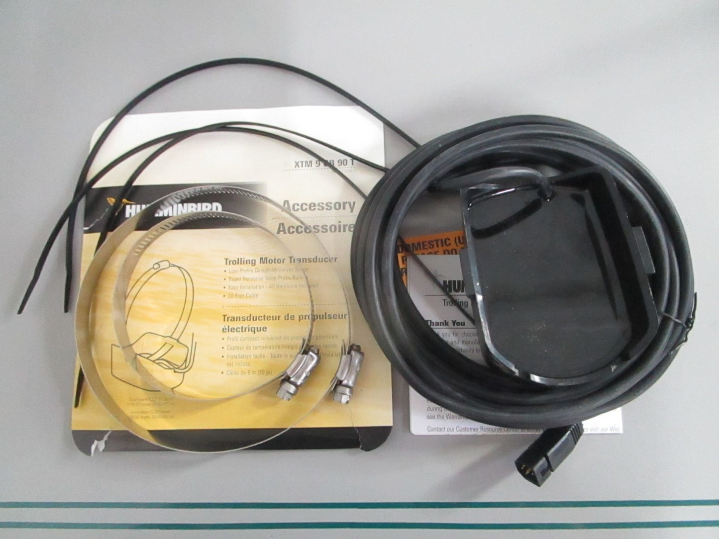 NEW OEM 710203-1 XTM-9-QB-90-T Humminbird Trolling Motor Transducer 0820