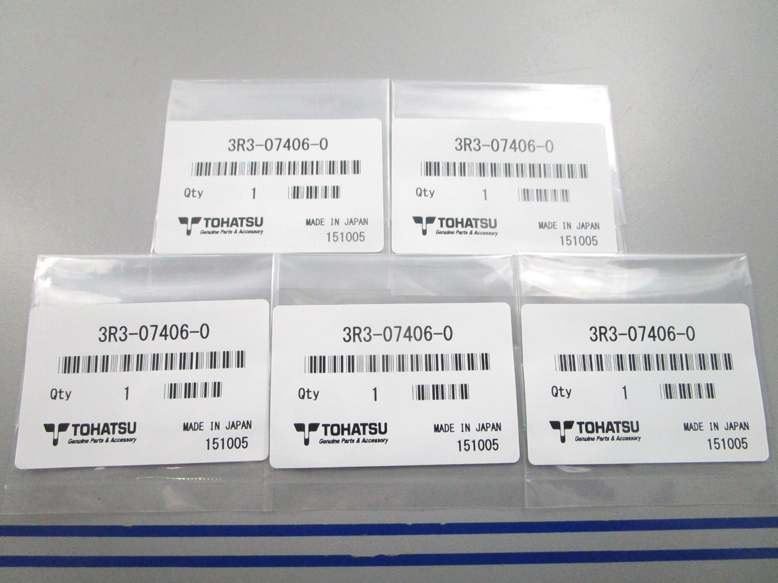 NEW OEM (LOT OF 5) 3R3-07406-0 3R3074060 Tohatsu Washer 0810