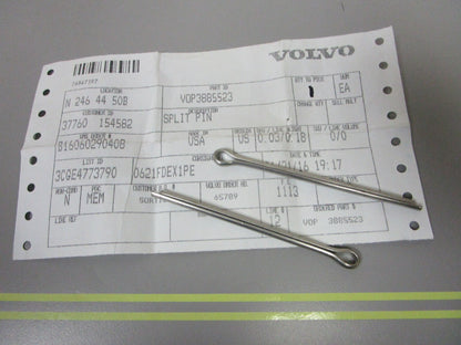 *NEW OEM* (LOT OF 2) 0810 Volvo Penta Split Pin 3885523