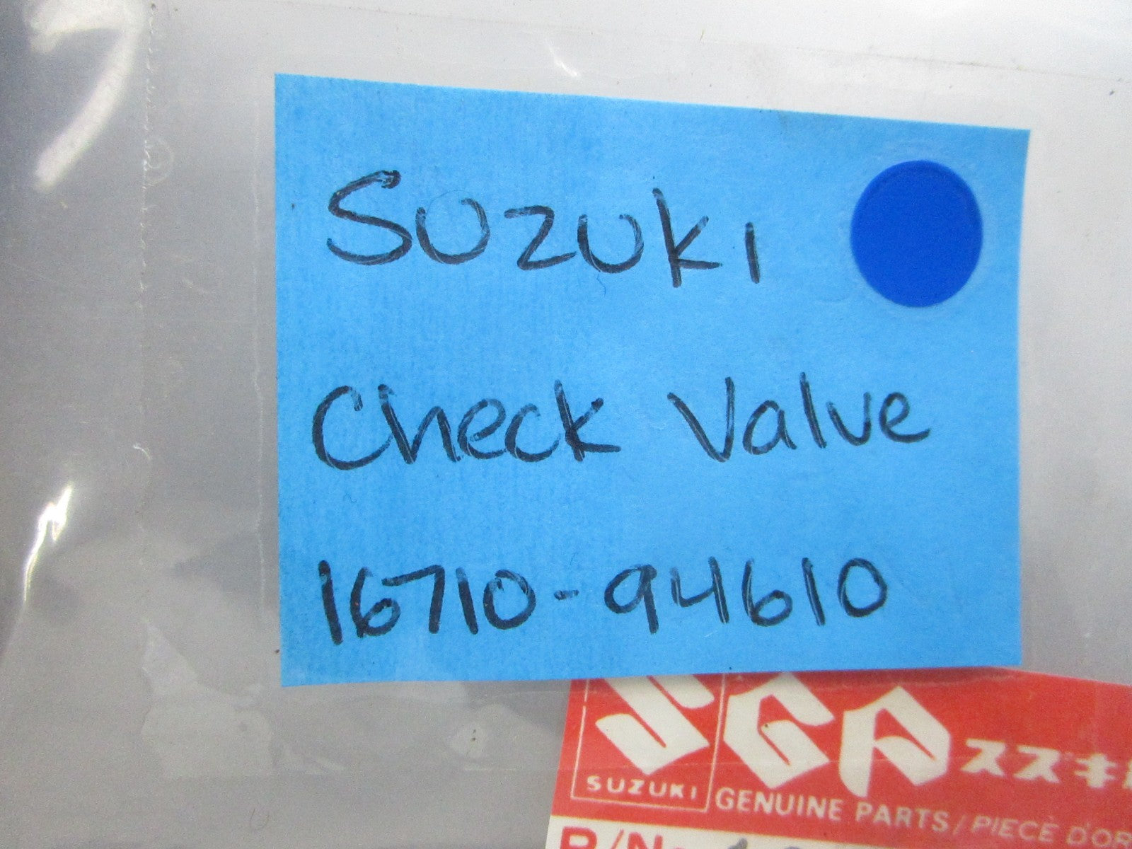 NEW OEM 16710-94610 Suzuki Check Valve 0810