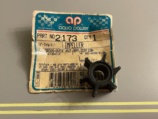 *NEW* 0750 Aqua Power IMPELLER 2173 Replaces 47-95611M, 662-44352-01-00