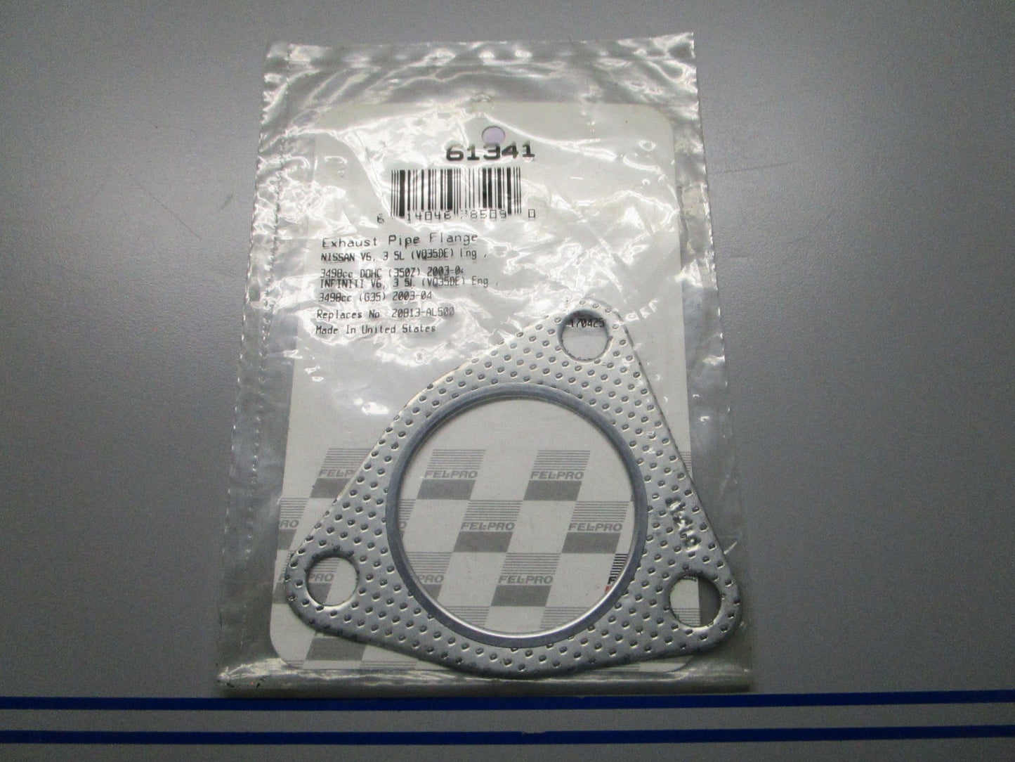 *NEW* 0810 Fel-Pro Flange Gasket 61341 Replaces: 20813-AL500