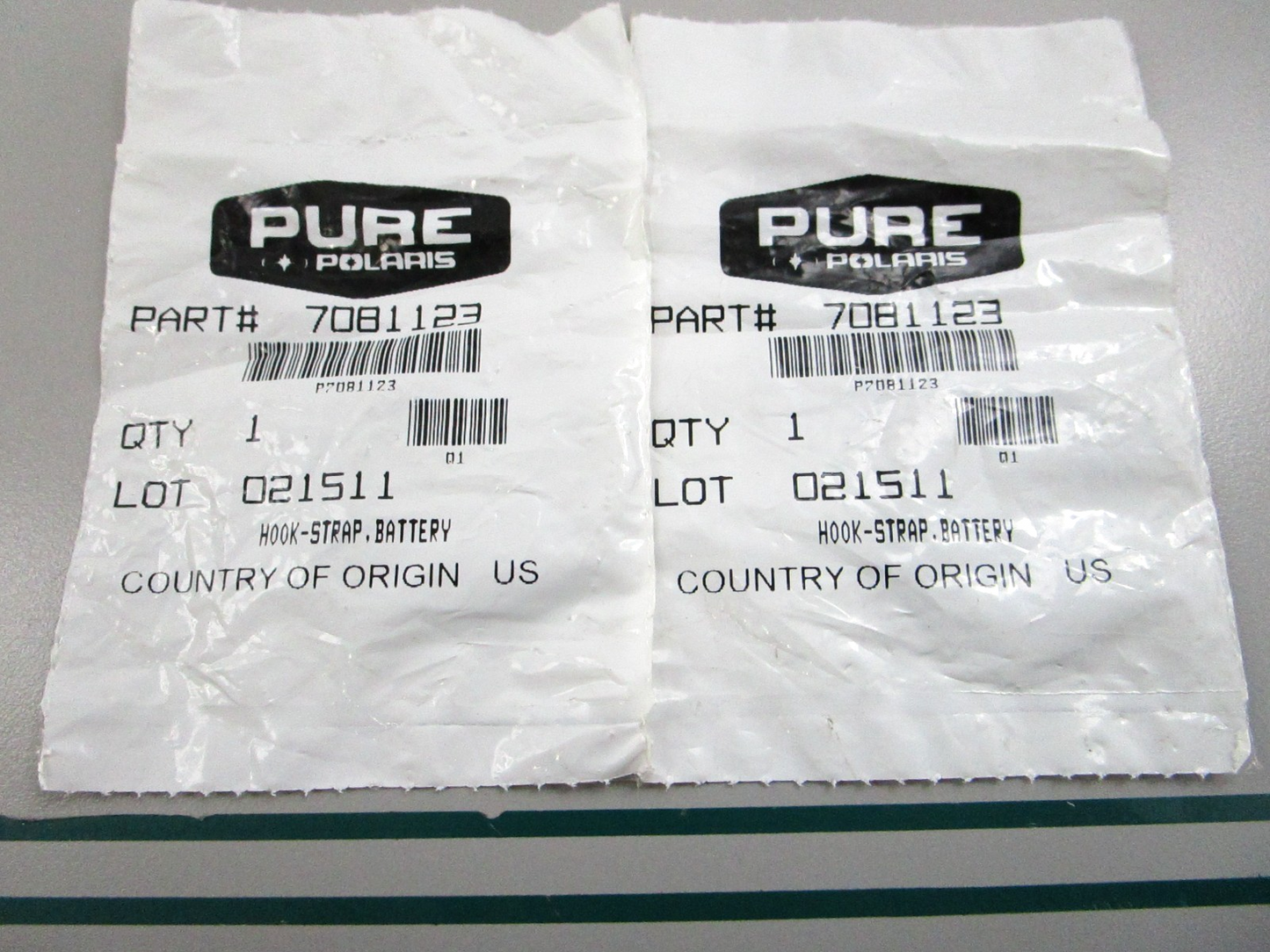 NEW OEM (LOT OF 2) 7081123 Polaris Battery Strap Hook 0810