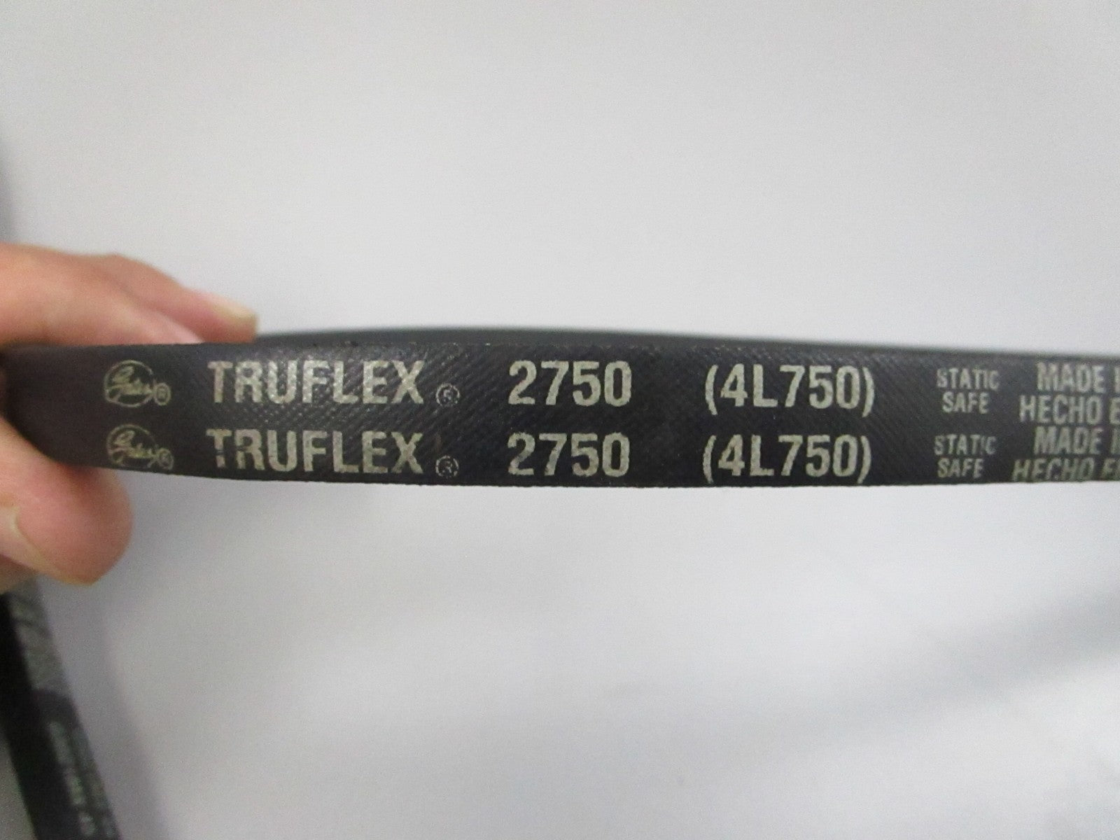 Gates NEW Truflex 2750 FHP V-Belt 4L750 1/2" x 75" (LOT OF 2) 0810