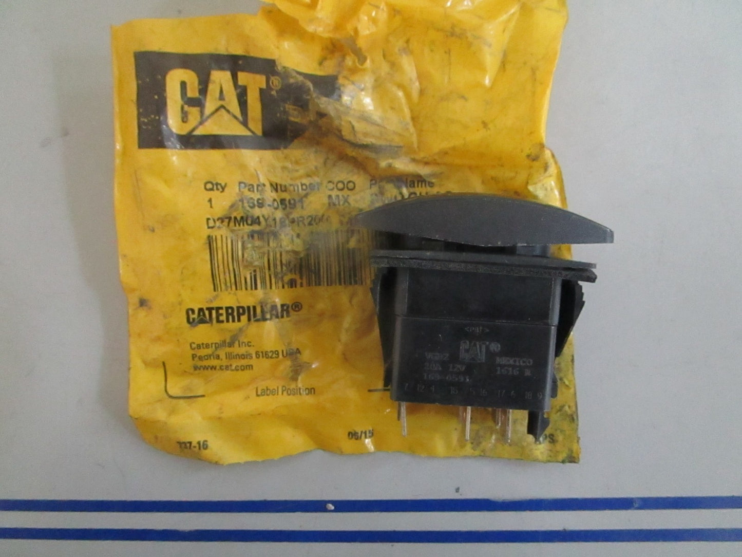 *NEW OEM* 0820 CAT Rocker Switch 169-0591