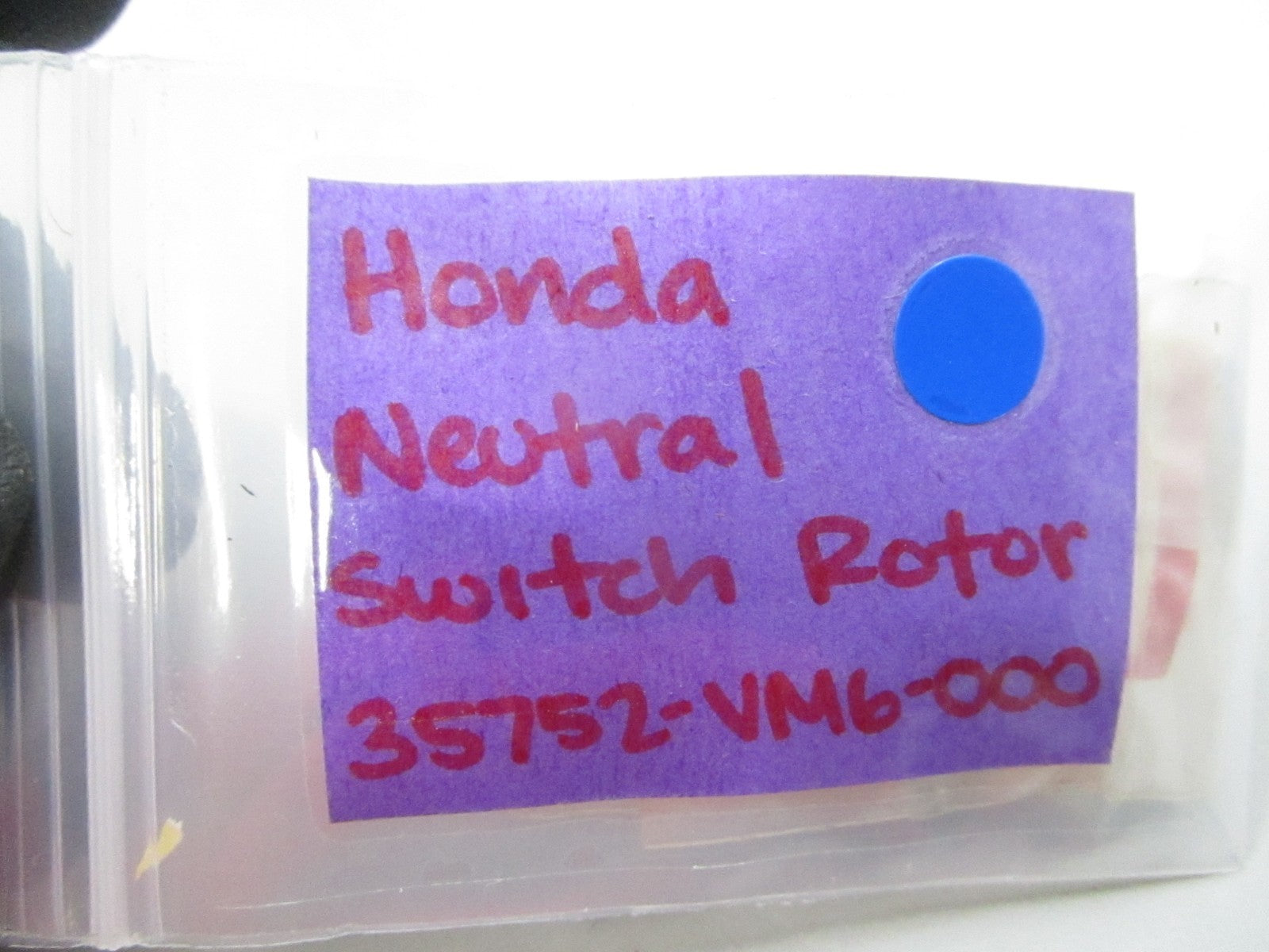 NEW OEM 35752-VM6-000 Honda Neutral Switch Rotor 0810