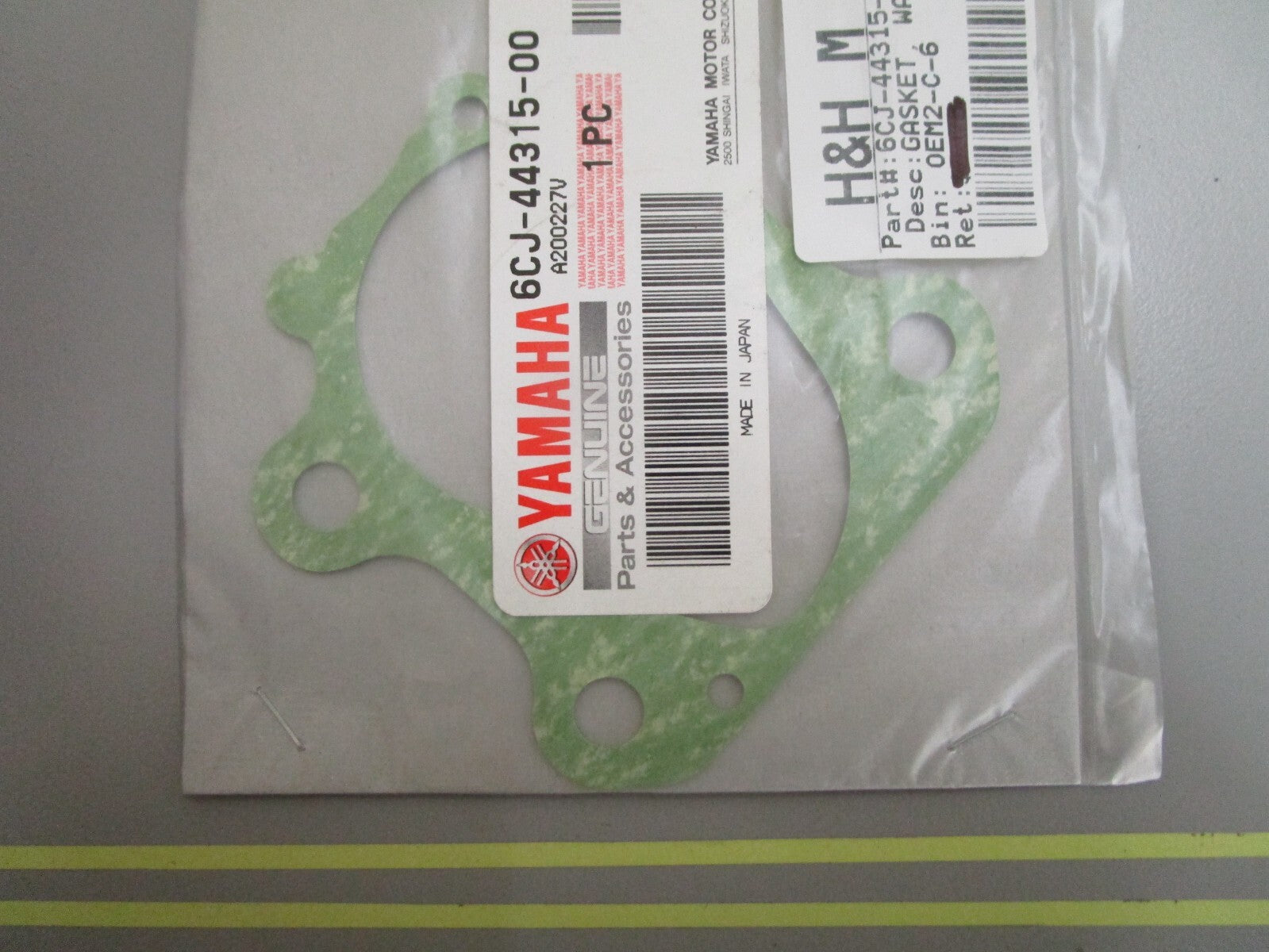 *NEW OEM* 0810 Yamaha Water Pump Gasket 6CJ-44315-00-00