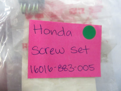 NEW OEM 16016-883-005 Honda Screw Set 0810
