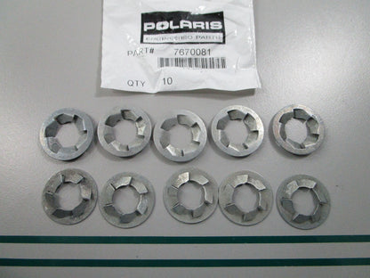 NEW OEM (LOT OF 10) 7670081 Polaris Push Nut 0810