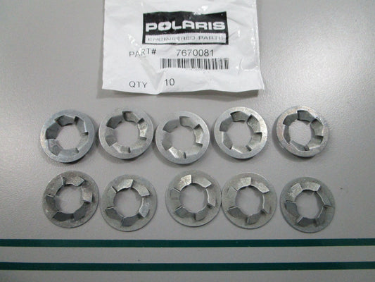 NEW OEM (LOT OF 10) 7670081 Polaris Push Nut 0810