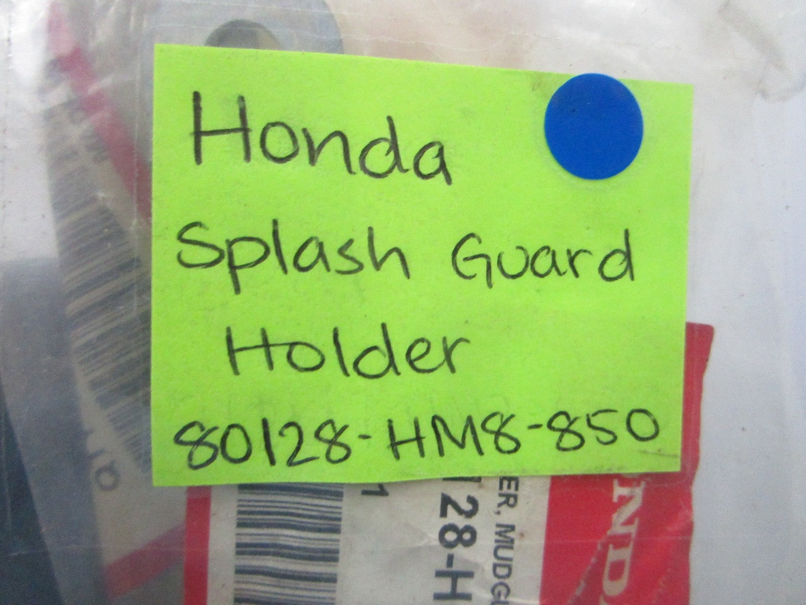 NEW OEM 80128-HM8-850 Honda Splash Guard Holder 0810