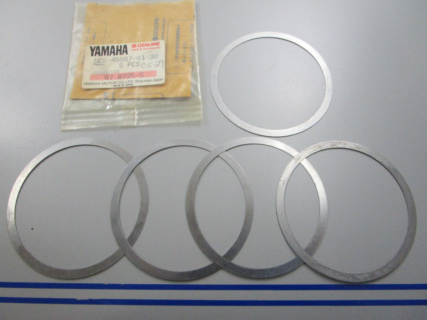 *NEW OEM* (LOT OF 5) 0810 Yamaha (T:0.30MM) Shim 6E5-45567-01-30
