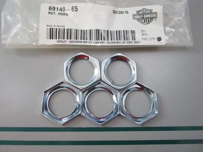 NEW OEM (LOT OF 5) 69149-65 Harley Davidson Horn Nut 0810